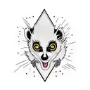 lemur tattoo design idea