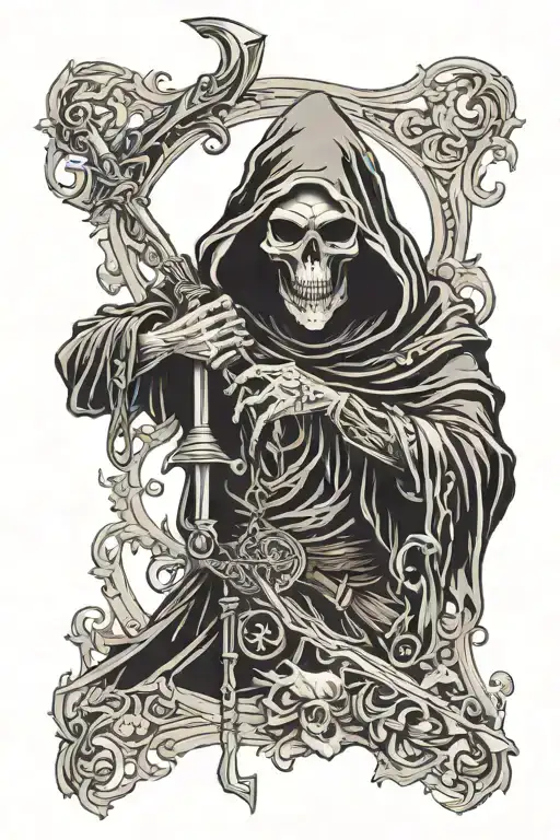 Grim Reaper tattoo design idea