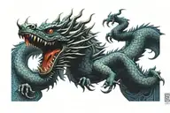 dragon chino tattoo design idea