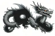dragon chino tattoo design idea