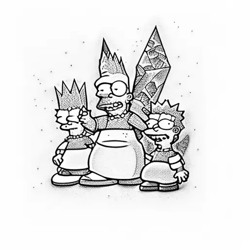 Bart Simpson tattoo design idea