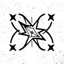 stars and "fate" tattoo design idea