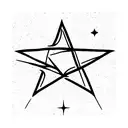 stars and "fate" tattoo design idea