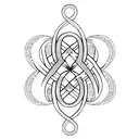 Infinity Symbol, strength symbol, forever symbol, friendship,  simplicity, Asian theme,  symmetrical tattoo design idea