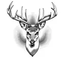 whitetail deer tattoo design idea