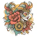 Pernambuco Carnival tattoo design idea