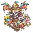 Pernambuco Carnival tattoo design idea
