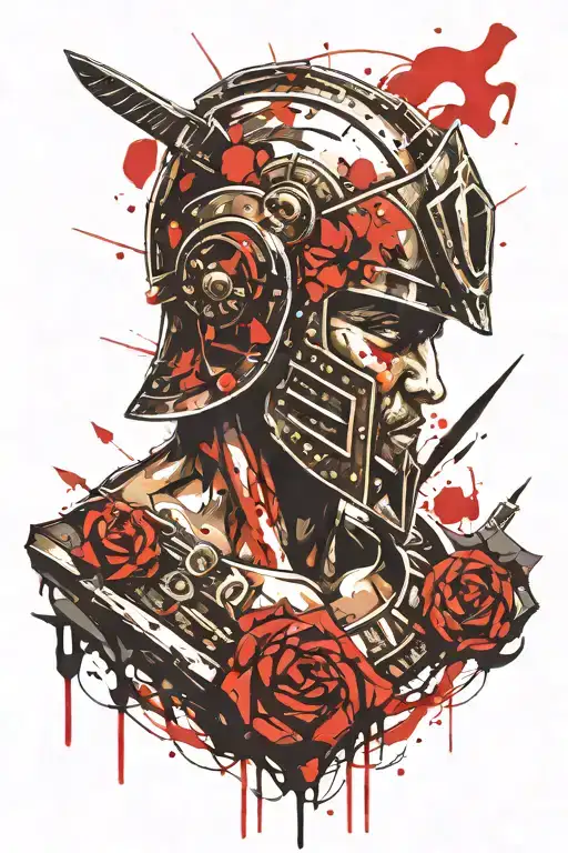 gladiator tattoo design idea