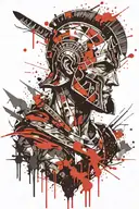 gladiator tattoo design idea