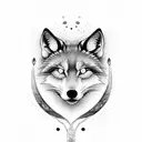 mic mac tribe wolf fox tree of life tattoo design idea