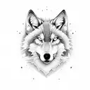 mic mac tribe wolf fox tree of life tattoo design idea