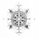 viking compass ring tattoo tattoo design idea