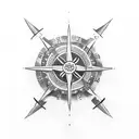 viking compass ring tattoo tattoo design idea