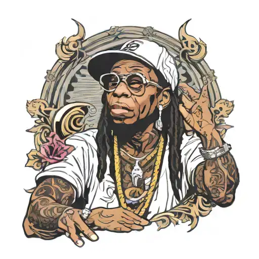 lil wayne on big lebowski body tattoo design idea