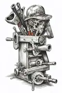 carpenter tools incorporated tattoo design idea