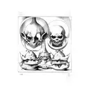 Triptych of the Temptation of St. Anthony Painting by Hieronymus Bosch tattoo design idea