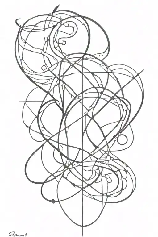 neo tribal style tattoo design idea