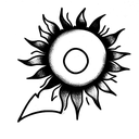 sun tattoo design idea