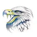 eagle wolf snake tattoo design idea