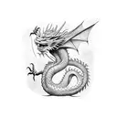 the dragon sleeps under the big old oak tattoo design idea