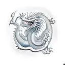 the dragon sleeps under the big old oak tattoo design idea