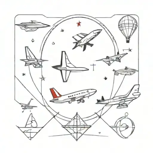 aerospace + family  + Canada tattoo design idea