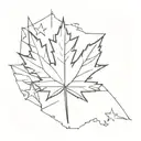 aerospace + family + Canada flag maple leaf tattoo design idea