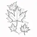 aerospace + family + Canada flag maple leaf tattoo design idea