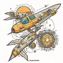 aerospace + family   tattoo design idea