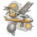 aerospace + family   tattoo design idea
