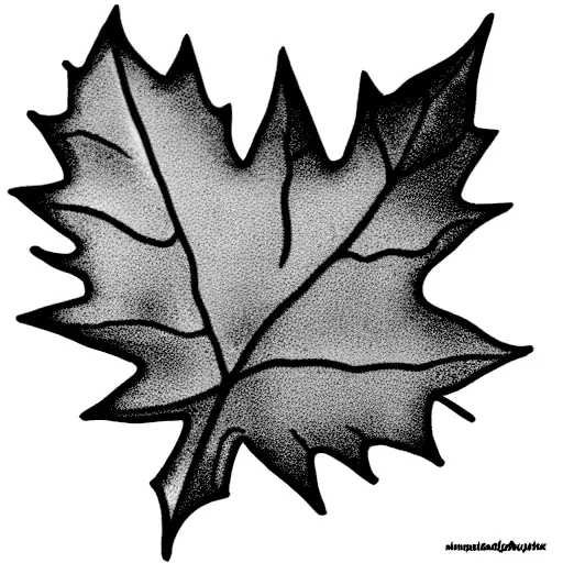 Maple Leaf tattoo design idea