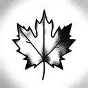 Maple Leaf tattoo design idea