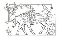 celtic with viking touches, taurus, stars on my birthday, my dad, my daughter, the forest, logging, lion tattoo design idea