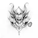 the word JESTER with shading behind  tattoo design idea