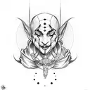 the word JESTER with shading behind  tattoo design idea