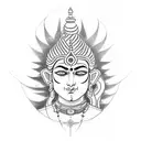 mahadev tattoo design idea