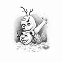 Olaf mandrake tattoo design idea