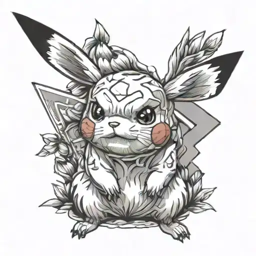 Pikachu tattoo design idea