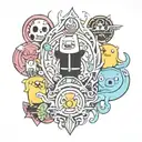 adventure time tattoo design idea