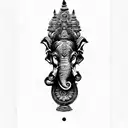 lord ganesha tattoo design idea