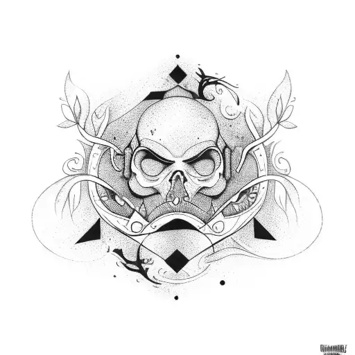 alchemy, freedom, forest tattoo design idea