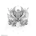 creative spectrum tattoo design idea