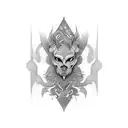 creative spectrum tattoo design idea