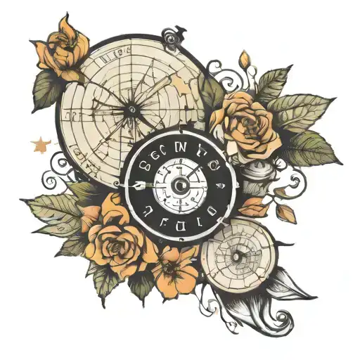 coordinates and Spotify tattoo tattoo design idea