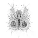  scoliosis spine tattoo design idea