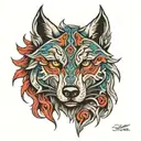 create a unique Dacian wolf tattoo  tattoo design idea