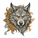 create a unique Dacian wolf tattoo  tattoo design idea
