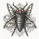 mothman tattoo design idea