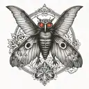 mothman tattoo design idea