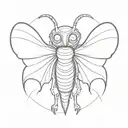 mothman tattoo design idea